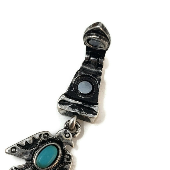 New! 8" Turquoise Thunderbird Magnetic Bracelet - Picture 4 of 6